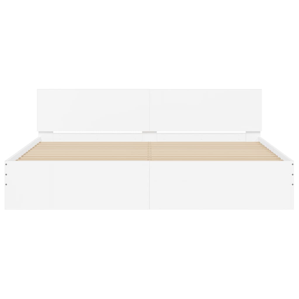 vidaXL Bed Frame without Mattress White 160x200 cm