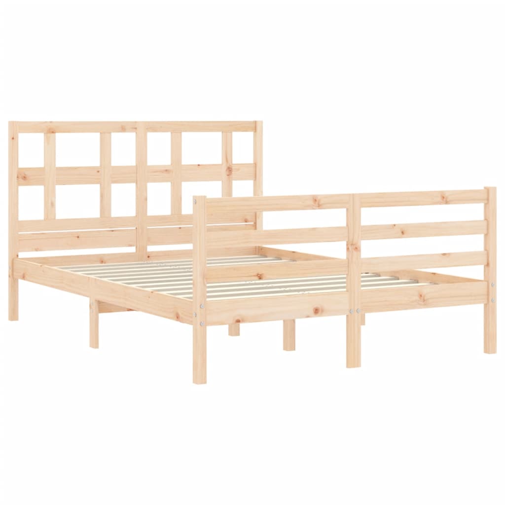 vidaXL Bed Frame without Mattress 120x200 cm Solid Wood