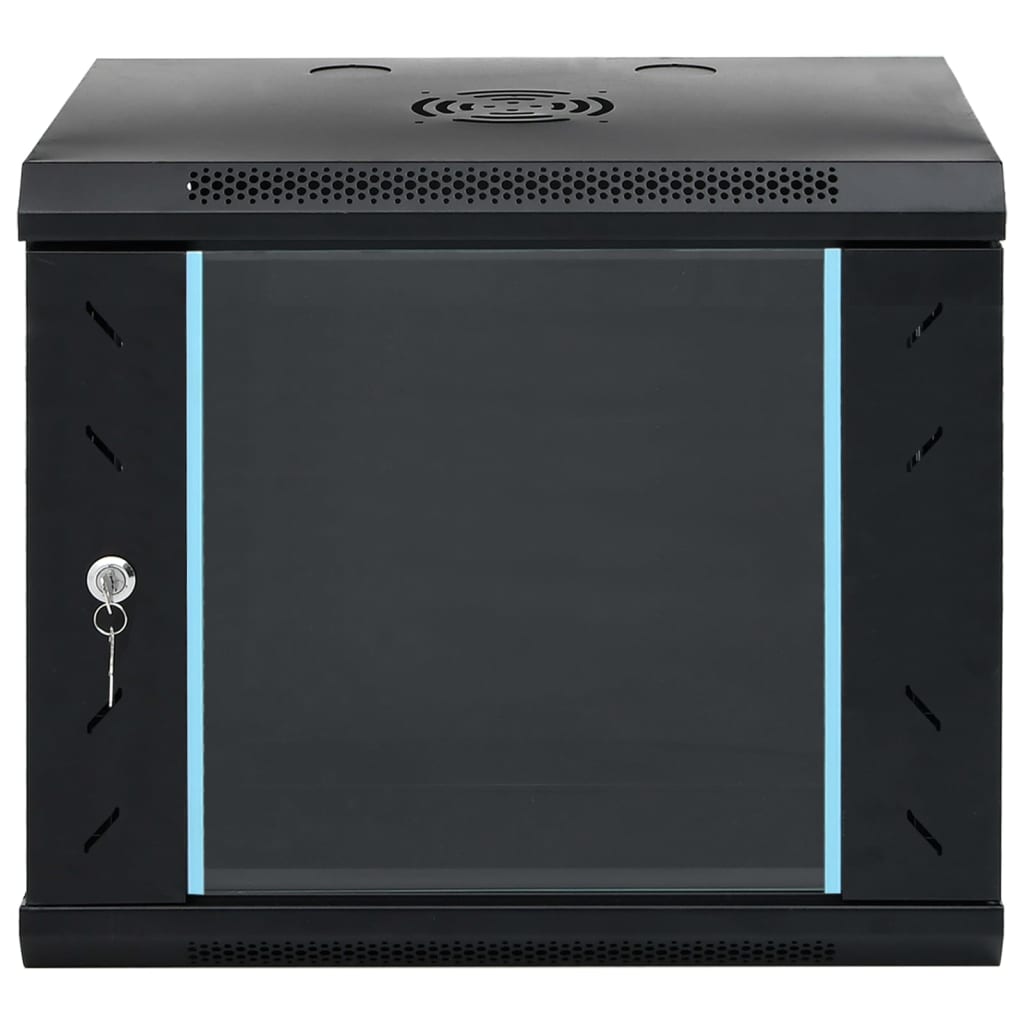 vidaXL 9U Wall Mounted Network Cabinet 19" IP20 53x40x45 cm