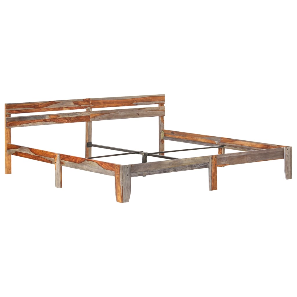 vidaXL Bed Frame without Mattress Solid Wood 200x200 cm