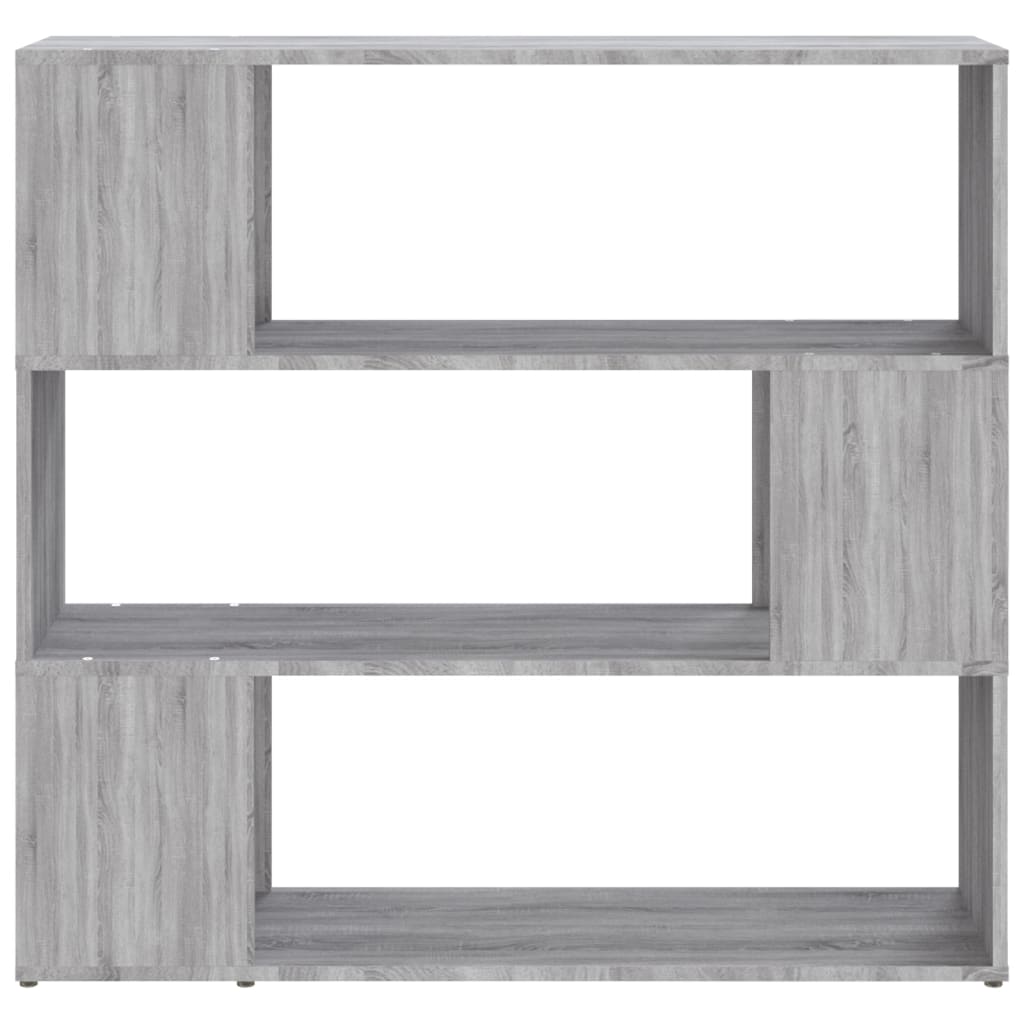 vidaXL Book Cabinet/Room Divider Grey Sonoma 100x24x94 cm