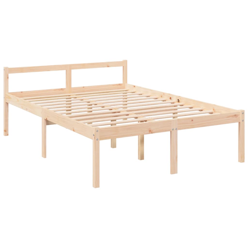 vidaXL Senior Bed without Mattress 140x190 cm Solid Wood