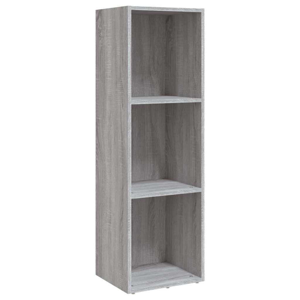 vidaXL Book Cabinet/TV Cabinet Grey Sonoma 36x30x114 cm Engineered Wood