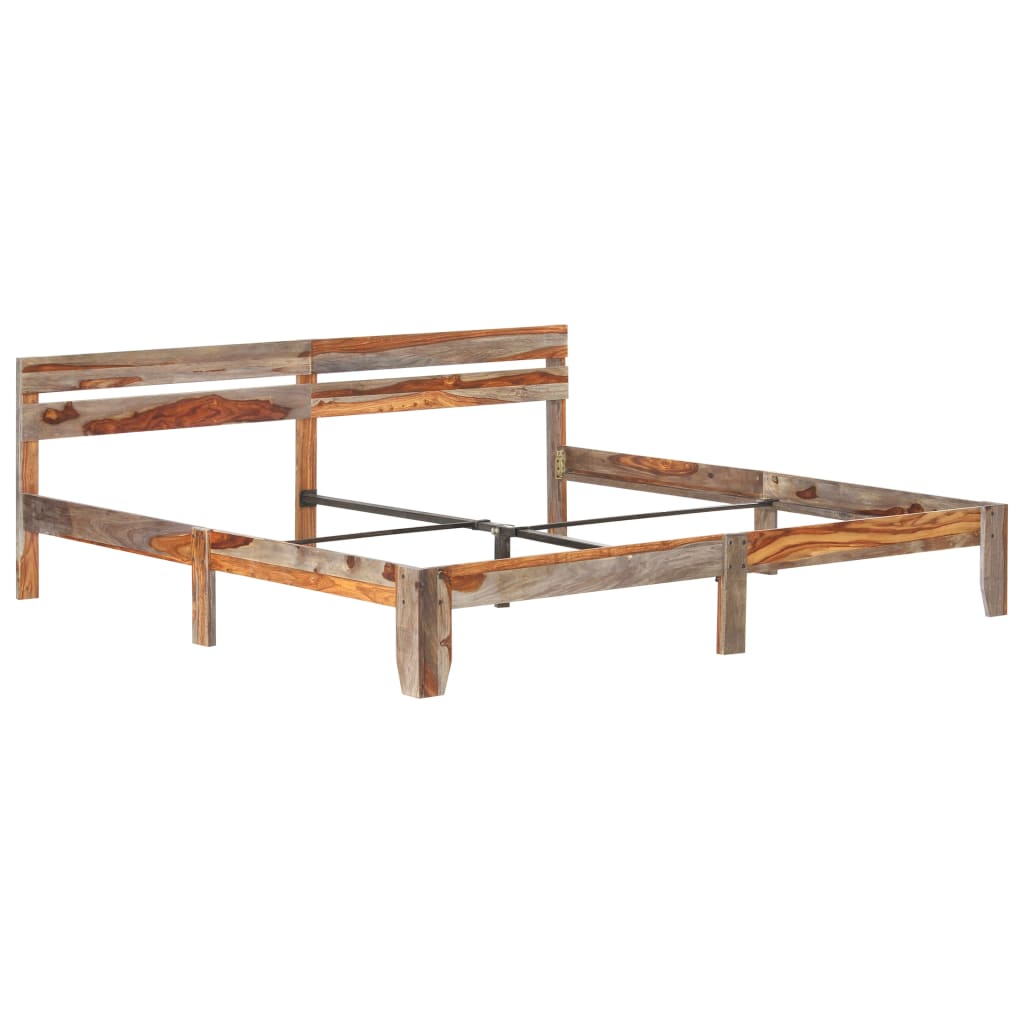 vidaXL Bed Frame without Mattress Solid Wood 200x200 cm