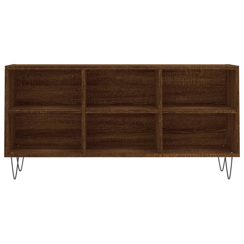 vidaXL TV Cabinet Brown Oak 103.5x30x50 cm Engineered Wood