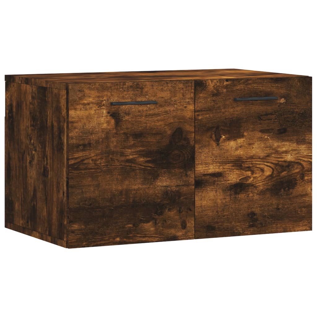 vidaXL Wall Cabinet Smoked Oak 60x36.5x35 cm Engineered Wood