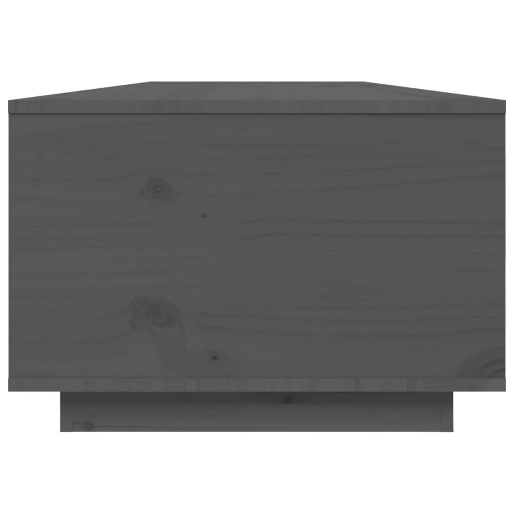 vidaXL Coffee Table Grey 80x50x35.5 cm Solid Wood Pine