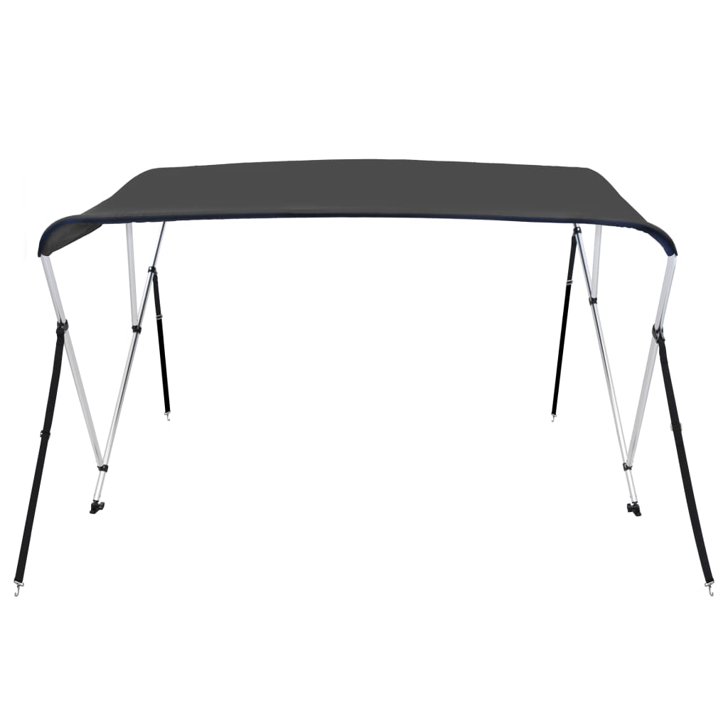 vidaXL 3 Bow Bimini Top Anthracite 183x140x137 cm