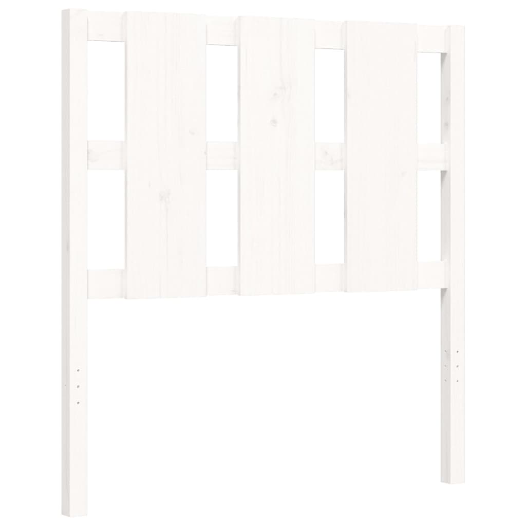 vidaXL Bed Frame without Mattress White 90x200 cm Solid Wood Pine