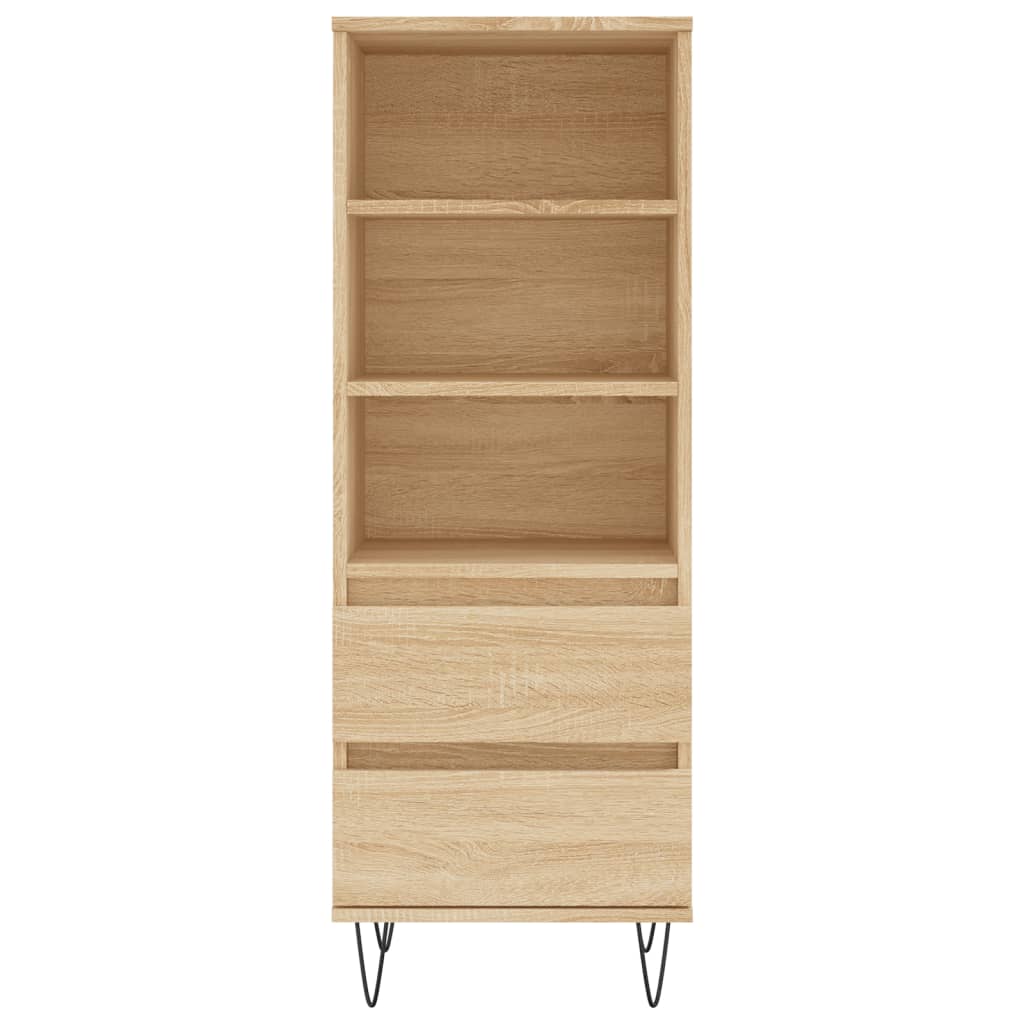 vidaXL Highboard Sonoma Oak 40x36x110 cm Engineered Wood