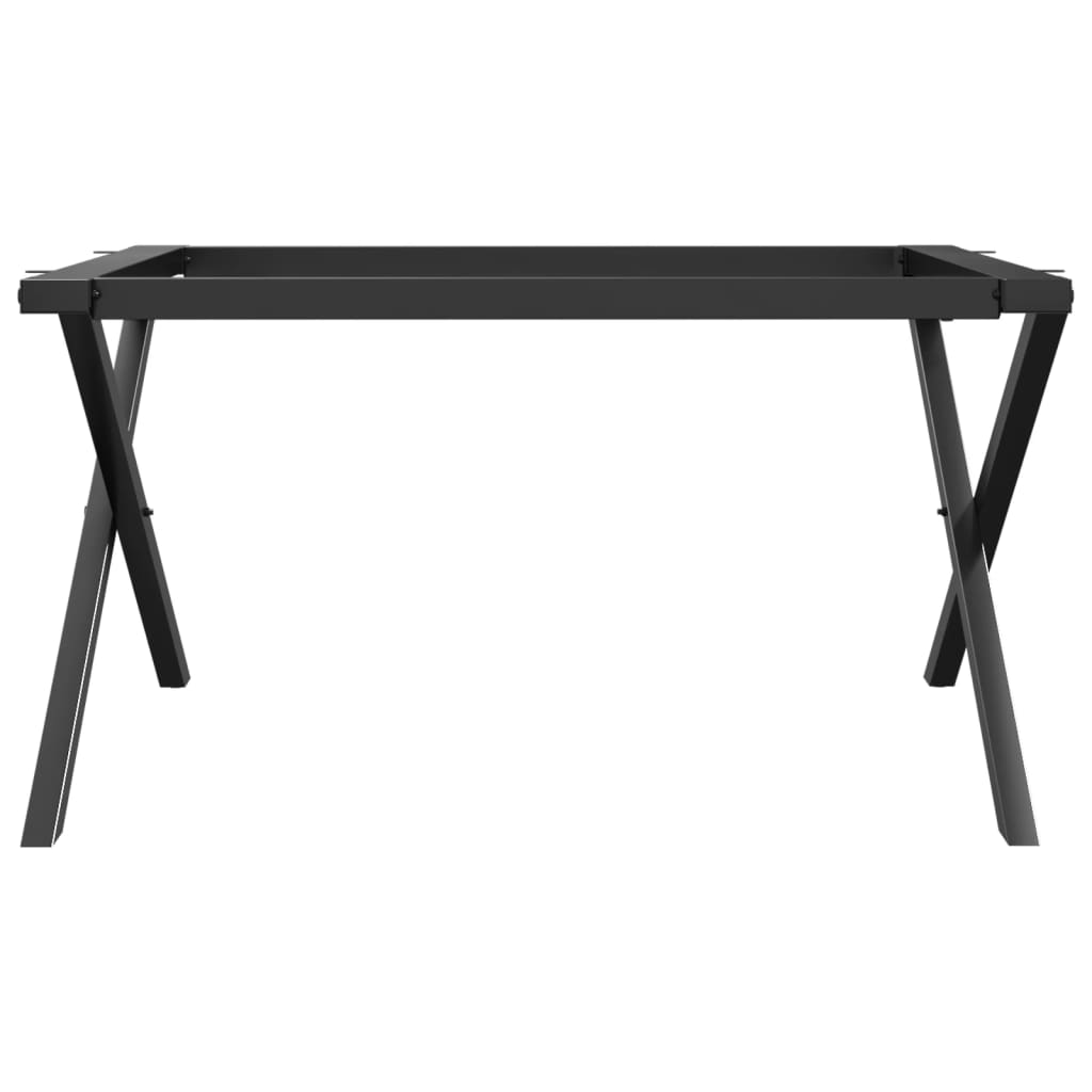 vidaXL Coffee Table Legs X-Frame 80x70x43 cm Cast Iron