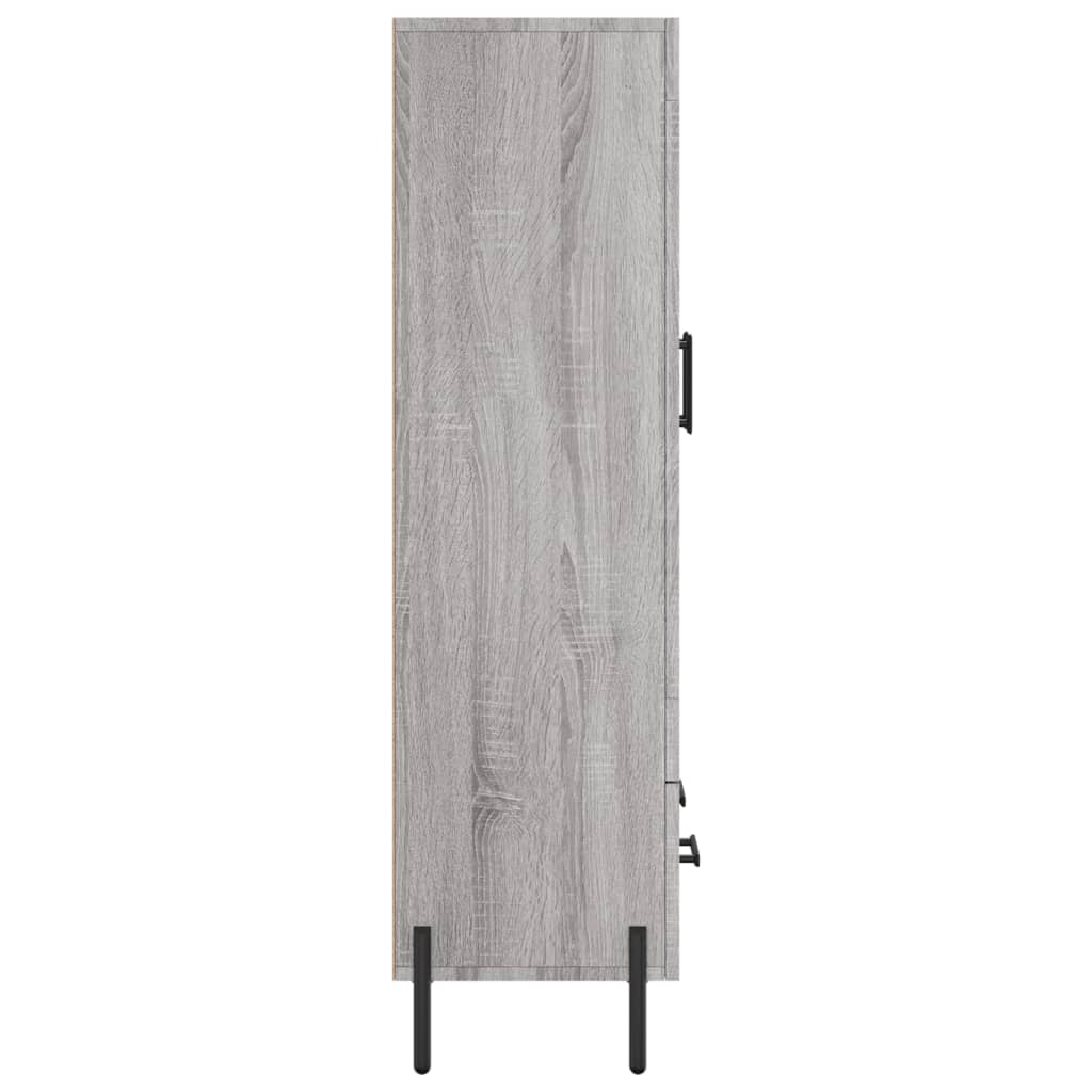 vidaXL Highboard Grey Sonoma 69.5x31x115 cm Engineered Wood