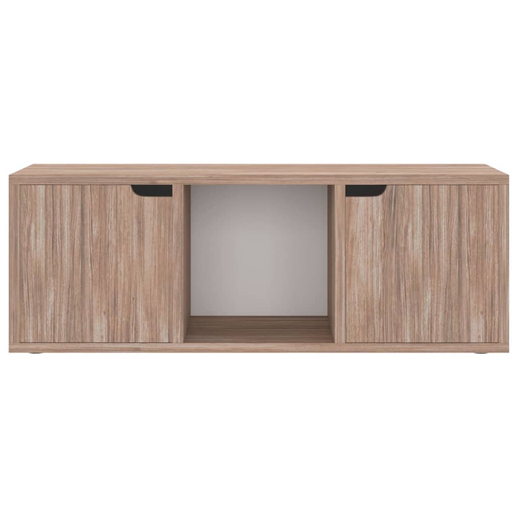 vidaXL TV Cabinet Grey Sonoma 88.5x27.5x30.5 cm Engineered Wood