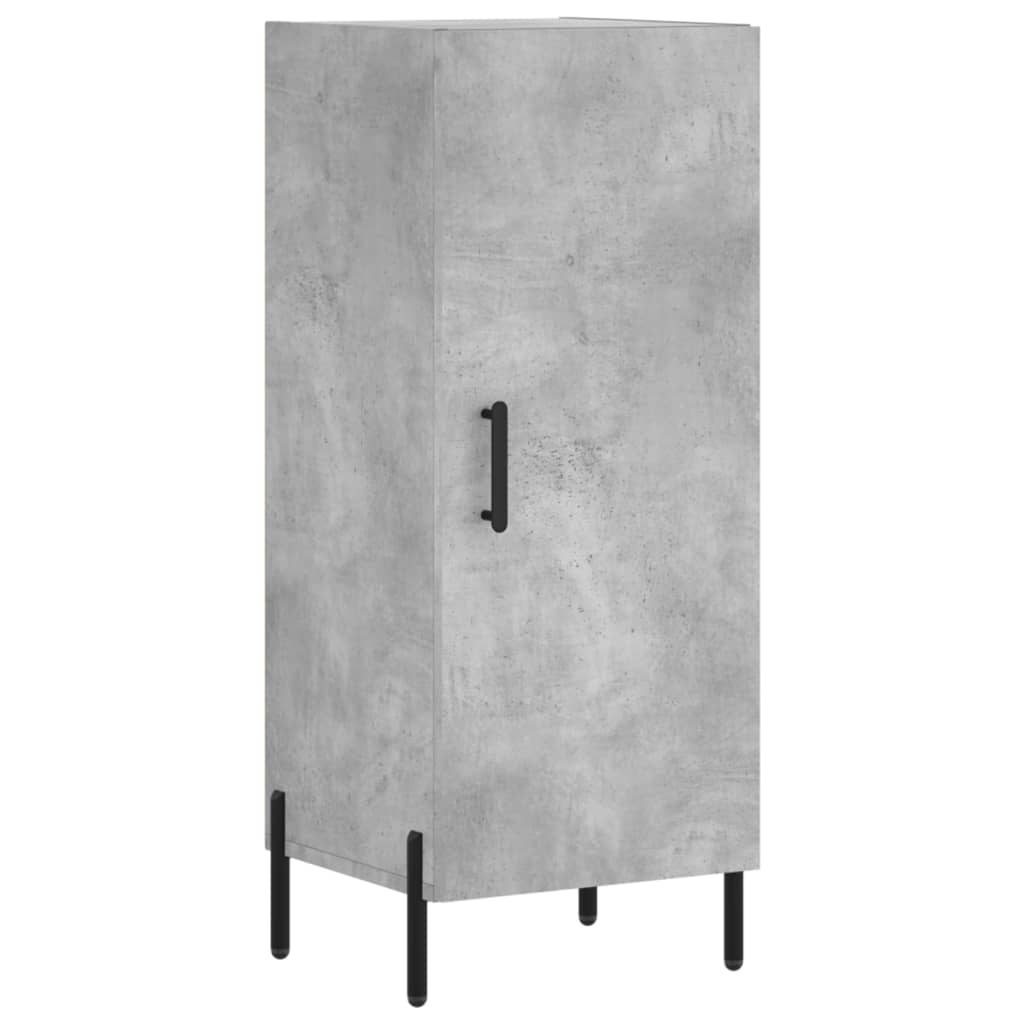 vidaXL Highboard Concrete Grey 34.5x34x180 cm Engineered Wood