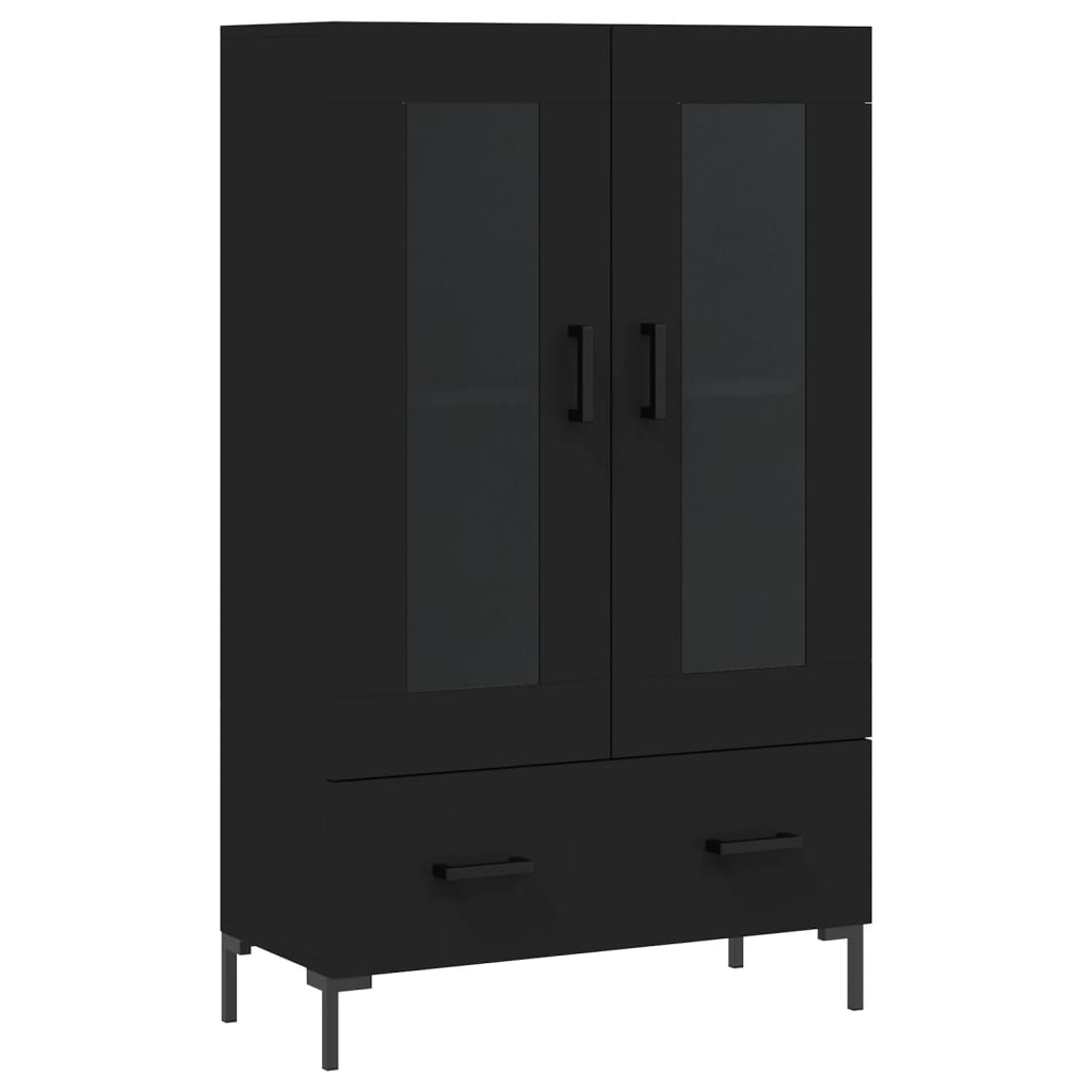 vidaXL Highboard Black 69.5x31x115 cm Engineered Wood