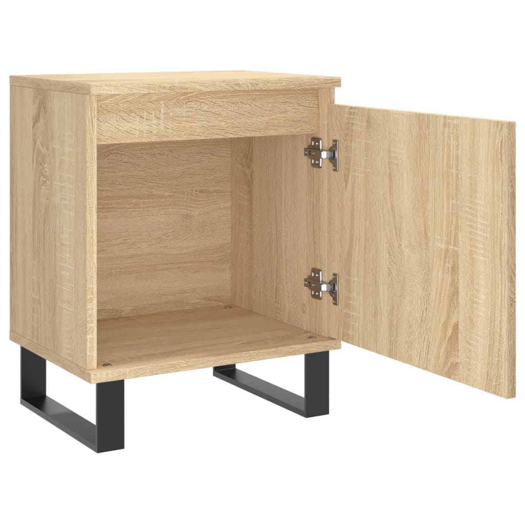 vidaXL Bedside Cabinets 2 pcs Sonoma Oak 40x30x50 cm Engineered Wood