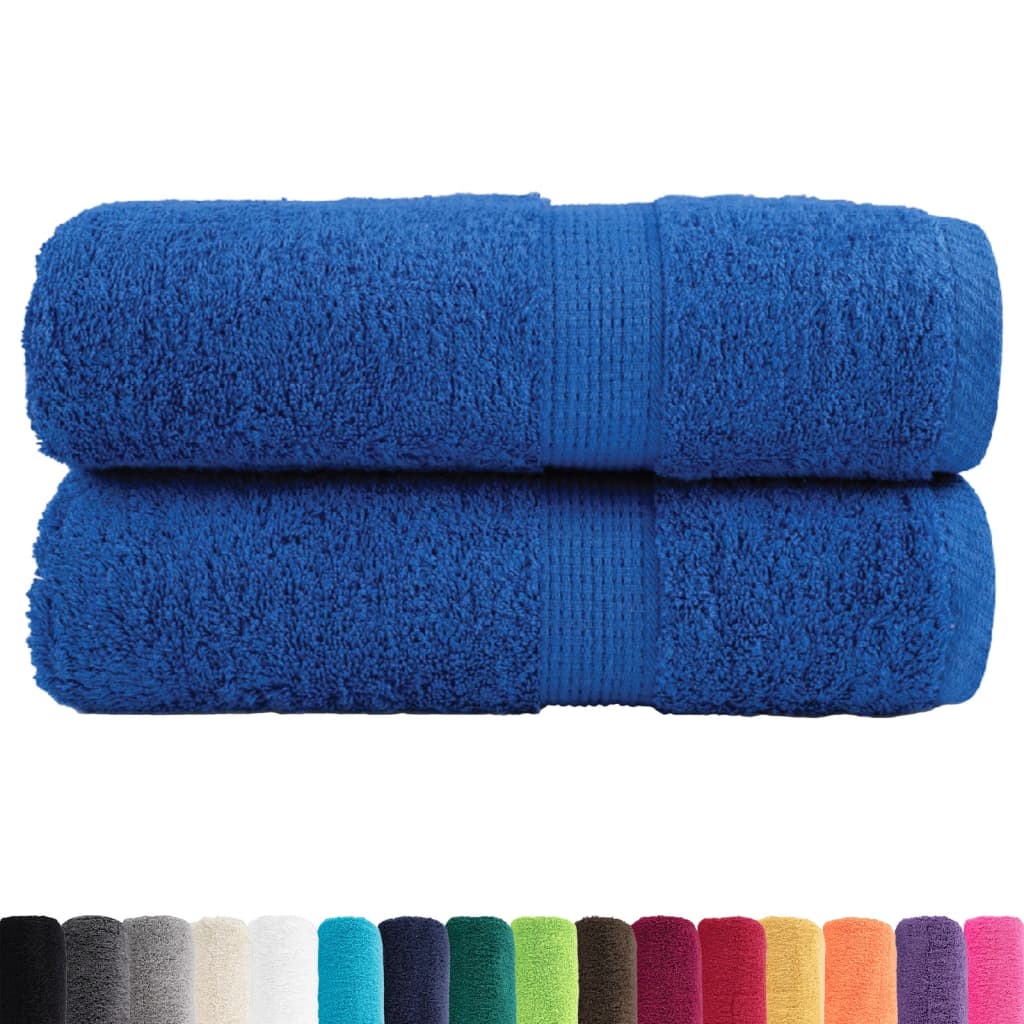 vidaXL Premium Guest Towels SOLUND 2pcs Blue 30x50cm 600gsm