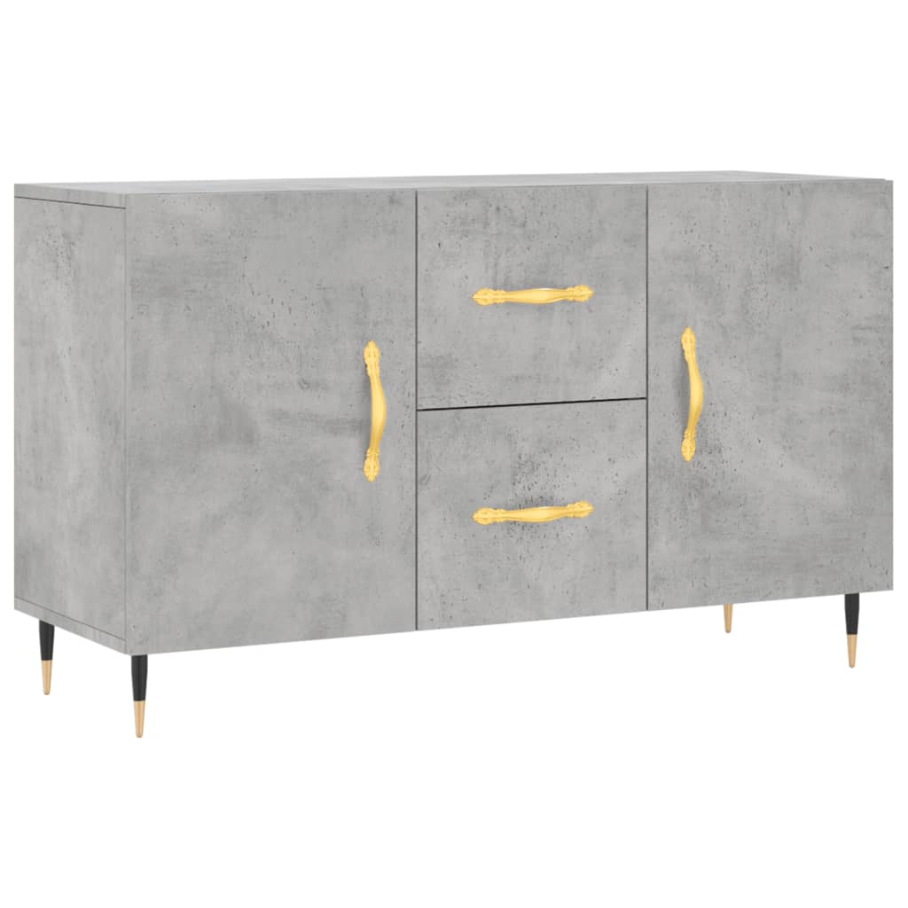 vidaXL Sideboard Concrete Grey 100x36x60 cm Engineered Wood