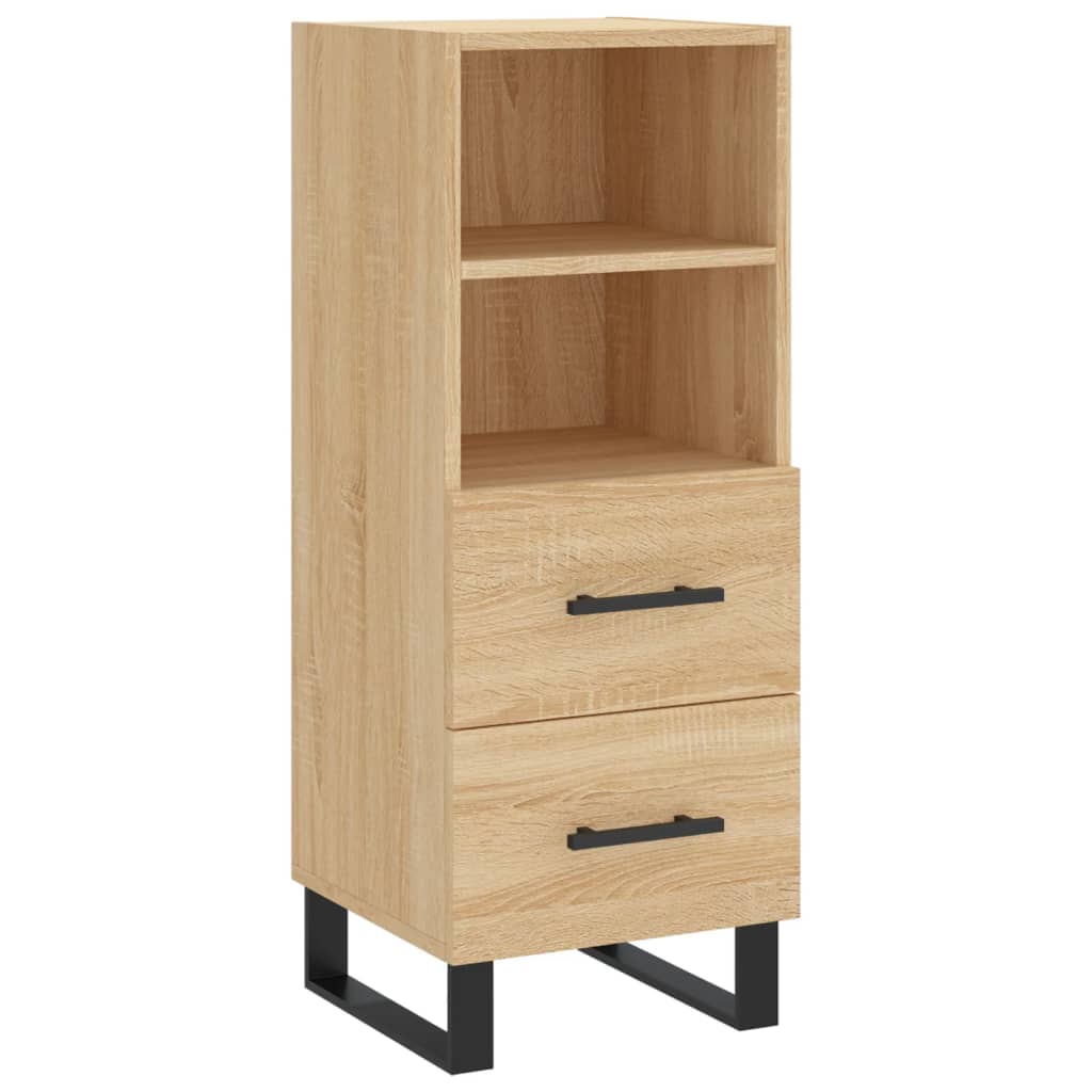 vidaXL Highboard Sonoma Oak 34.5x34x180 cm Engineered Wood