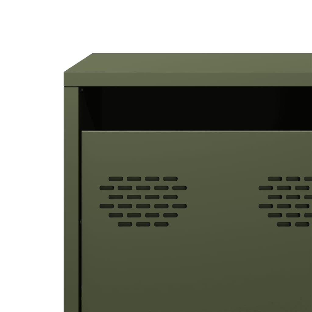 vidaXL TV Cabinet Olive Green 135x39x43.5 cm Cold-rolled Steel