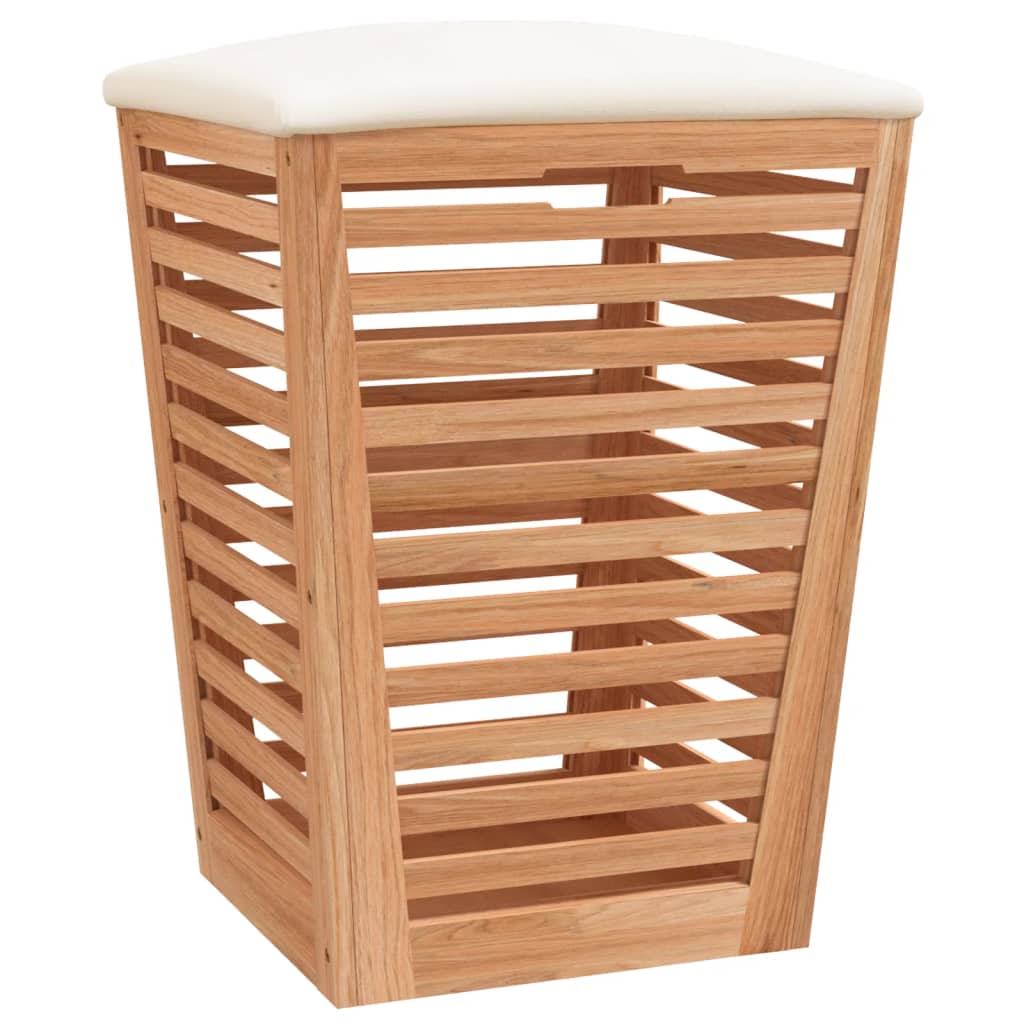 vidaXL Bathroom Stool 40.5x40.5x56 cm Solid Wood Walnut