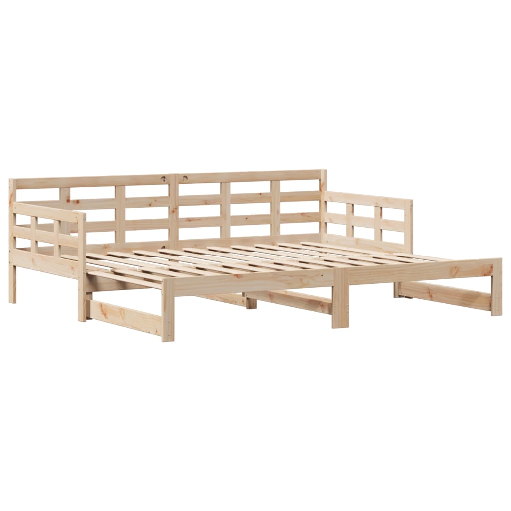 vidaXL Daybed with Trundle and Drawers without Mattress 80x200 cm