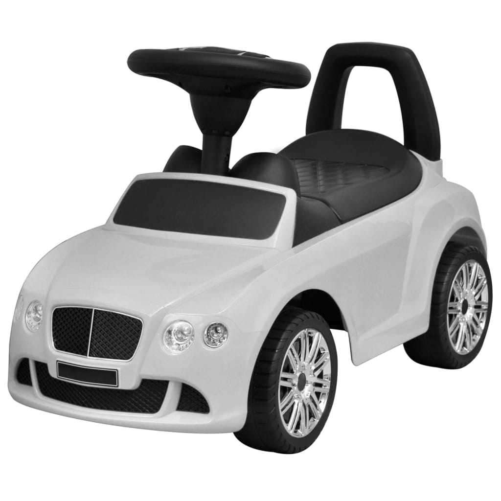 vidaXL Foot-Powered Kids Car White