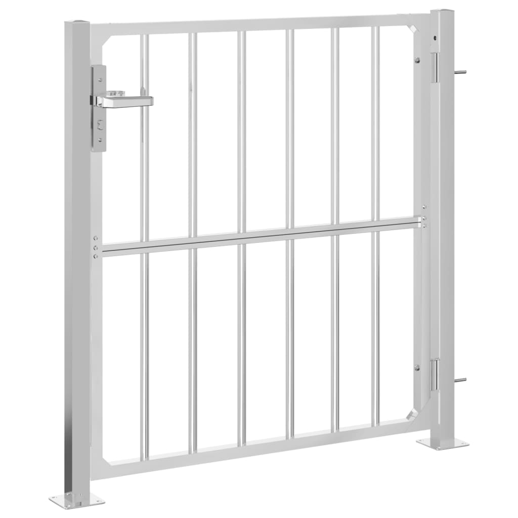 vidaXL Garden Gate 100x100 cm Stainless Steel