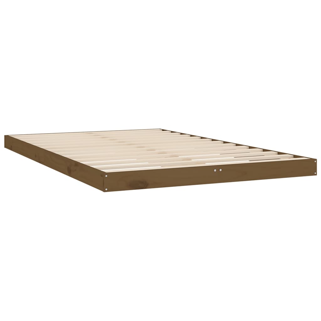 vidaXL Bed Frame without Mattress Honey Brown 120x200 cm Solid Wood Pine