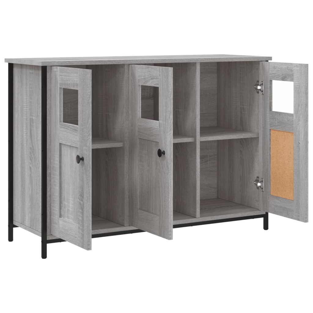 vidaXL Sideboard Grey Sonoma 100x35x70 cm Engineered Wood