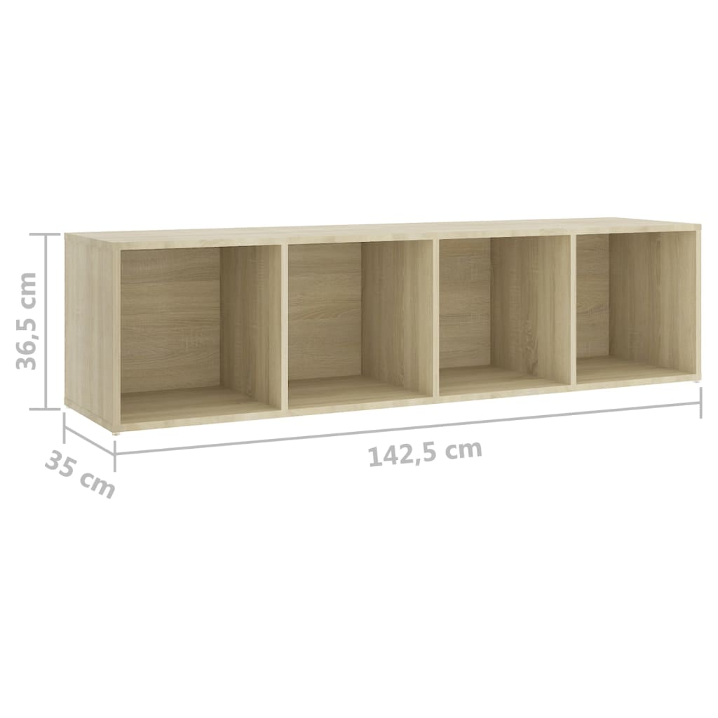 vidaXL 3 Piece TV Cabinet Set Sonoma Oak Engineered Wood