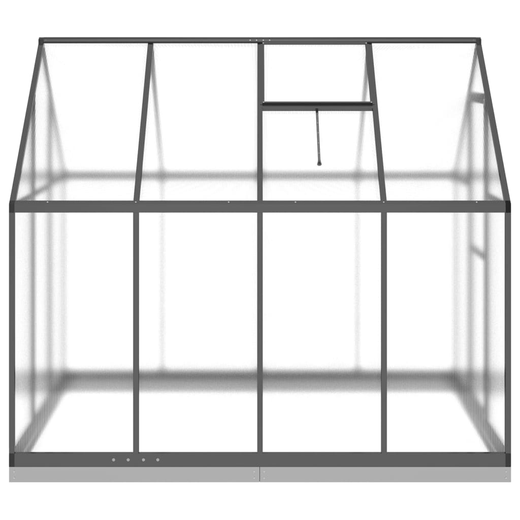 vidaXL Greenhouse with Base Frame Anthracite 224x169x202 cm Aluminium