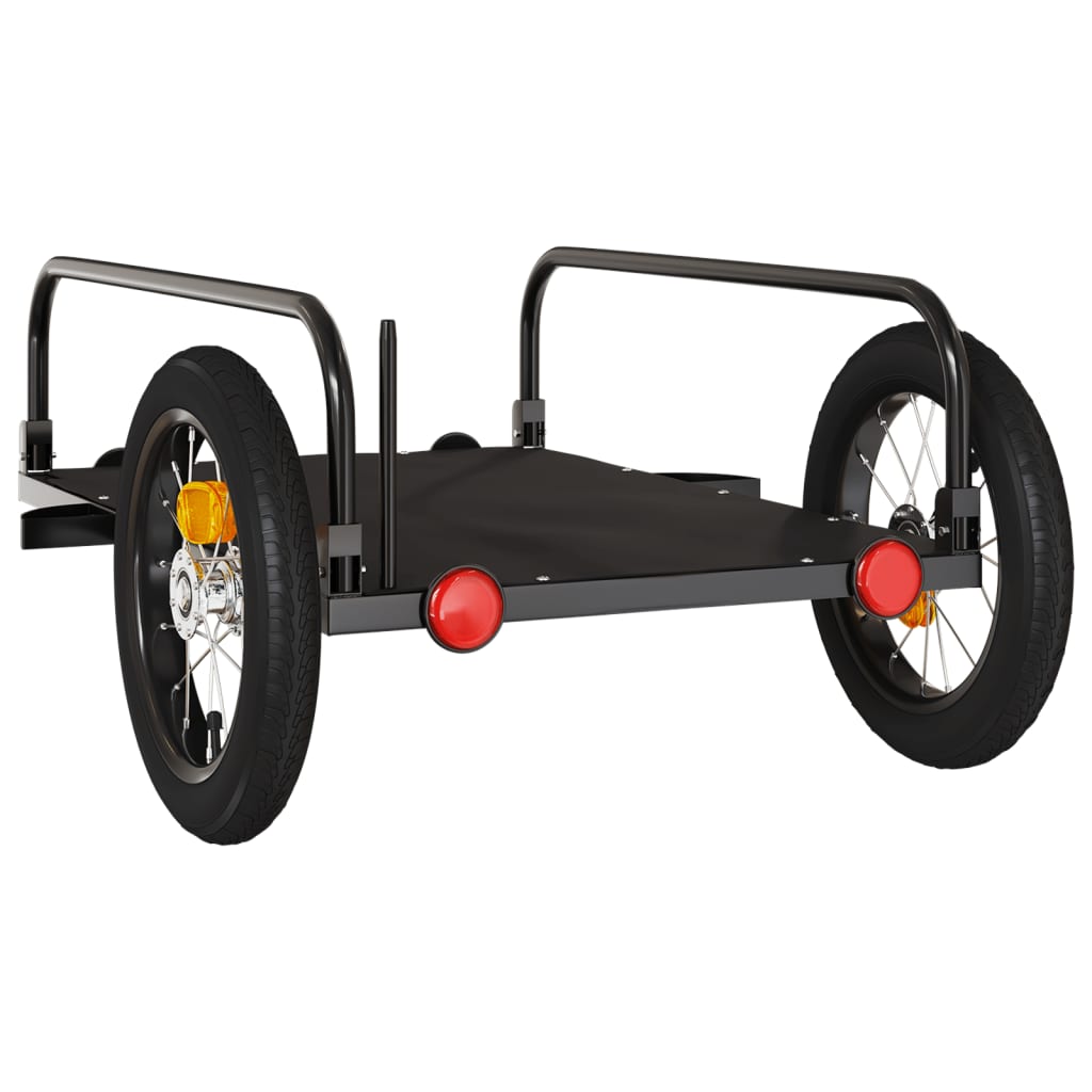 vidaXL Bike Trailer Black 122x53x31 cm Iron