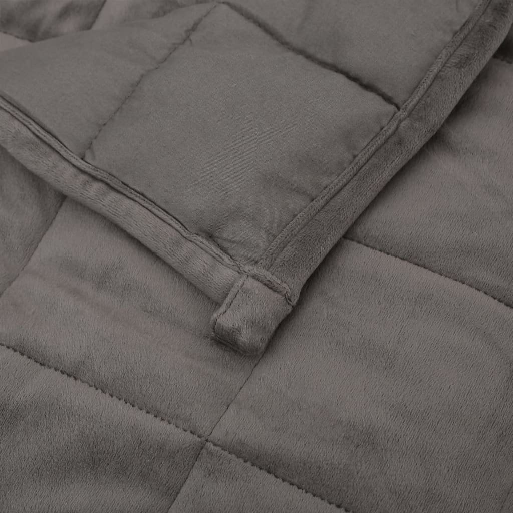 vidaXL Weighted Blanket Grey 122x183 cm 9 kg Fabric